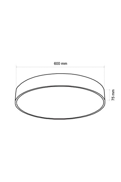 WONDEKS 60cm Davul Lınear Beyaz