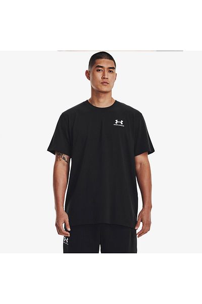 Under Armour Logo Emb Heavyweight Ss pánske čierne tričko