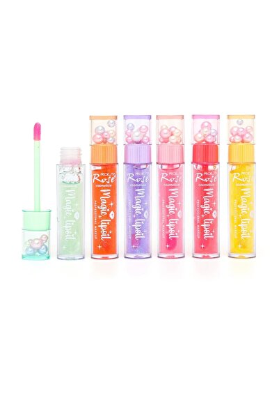 Madam accesorize Madam accesorıze rose magic lip oil bilyeli 6lı dudak parlat...