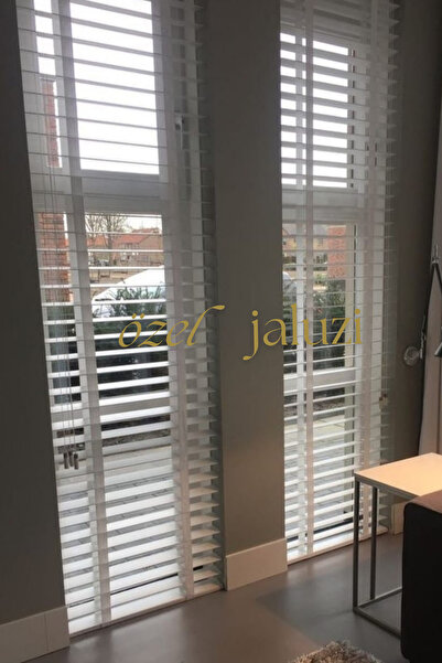 Özel Jaluzi Beyaz 50 MM Ahşap  Jaluzi