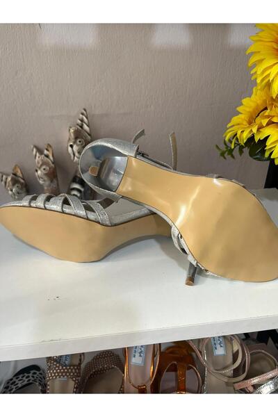 SUNA Dora Silver Leather -Dance, Tango and Evening Shoes