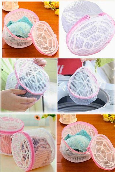 Vekorr Practical Safe Zippered Foldable Underwear Washing Net