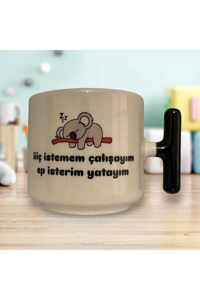 GameFruy I'M Not Wanting I'M Working Ep I Want Horizontal Double Sided Written t Mug Cup (Black Handle)