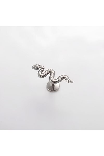 Janset F136 Titanium Snake Model Piercing - Tragus and Helix Snake Piercing