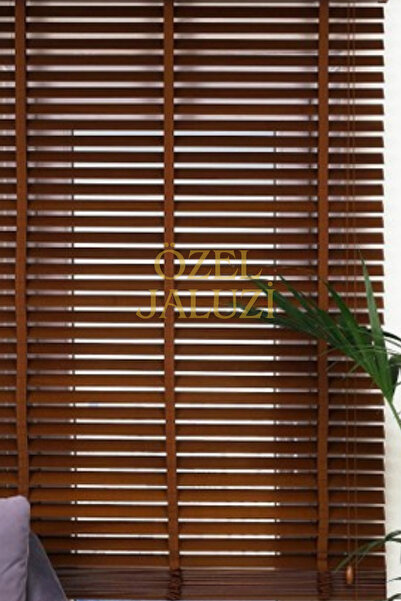 Özel Jaluzi KAHVERENGİ 50 MM Ahşap  Jaluzi