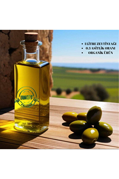 CANLIBEY 0.3 Asitlik Soğuk Sıkım Zeytinyağı Organik Hatay Yöresi 1 Litre