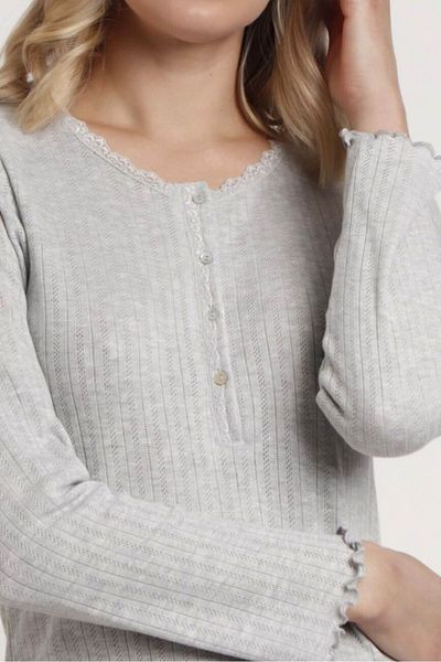 AYYILDIZ 61304 Gray Nightgown