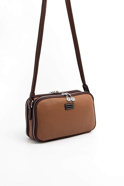Silver Polo Caramel - Maro SP899 Geantă Crossbody pentru femei