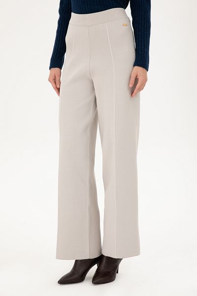 U.S. Polo Assn. Women's Stone Loose Fit Knitwear Trousers 50293068 -Vr049