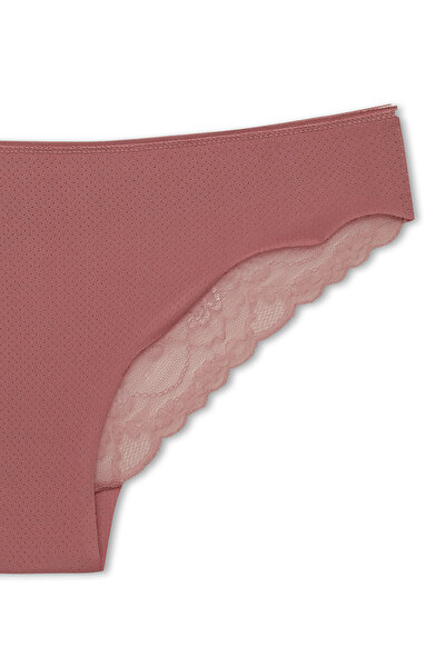 HNX Γυναικεία εσώρουχα Interlock Laser Cut Lace Slip πίσω