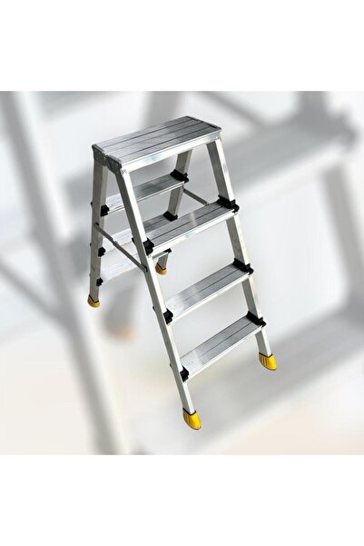 DAİMER MERDİVEN İSKELE DAİMER 4+4 GOLD ÇİFT ÇIKIŞLI ALÜMİNYUM MERDİVEN