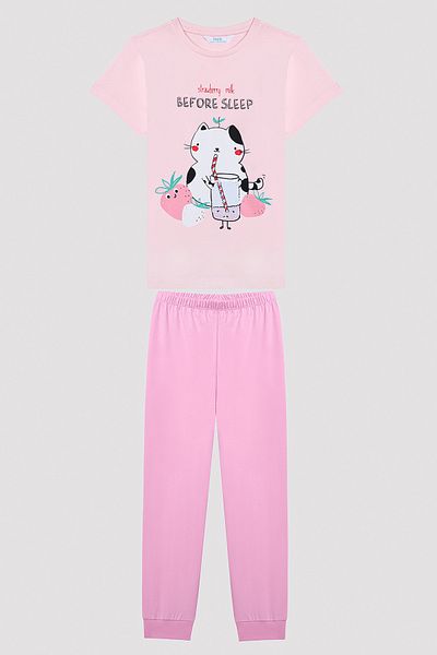Penti Girl's Before Sleep Multicolored Pajama Set