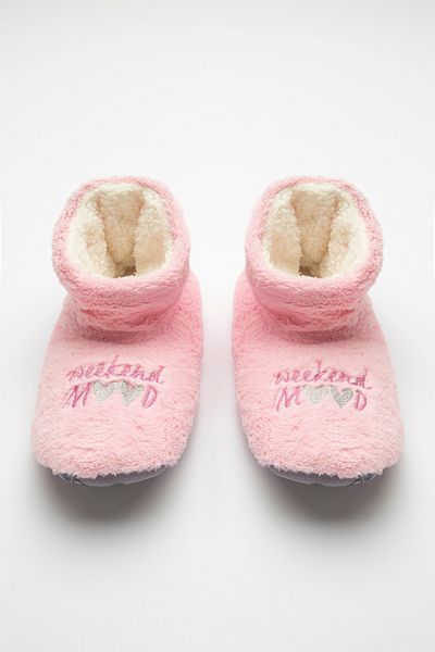 Penti Ροζ Weekend Mood Printed Booties Κάλτσες