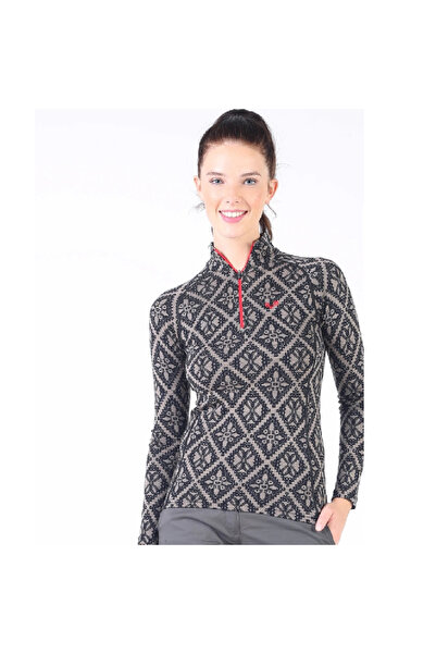 Hedef Woolona Venus Top Desenli Kadın Sweatshirt