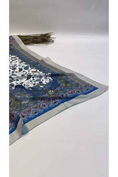 Onur Шарф - Мінімальний візерунок з краєм, цифровий друк, не ковзає, модний шарф, стійкий до зминання, сезонний матеріал