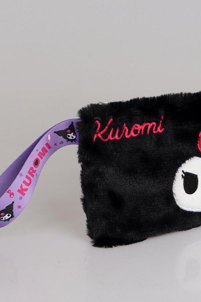 kuromi Νέα σεζόν με άδεια DEKOMUS Kuromi Basic βελούδινη τσάντα χειρός/τσάντα μακιγιάζ/τσάντα στυλό