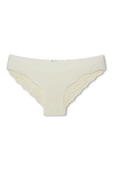 HNX Γυναικεία εσώρουχα Interlock Laser Cut Lace Slip πίσω