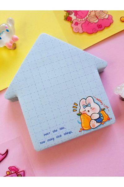 Şengül Ticaret Green Unicorn Rabbit Kawaii Duck - 75 Sheets Post It Note Paper
