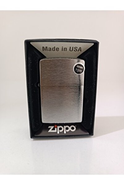 Zippo 200 Reg Brush Fın Chrome Orijinal Rüzgar Geçirmez Çakmak 
