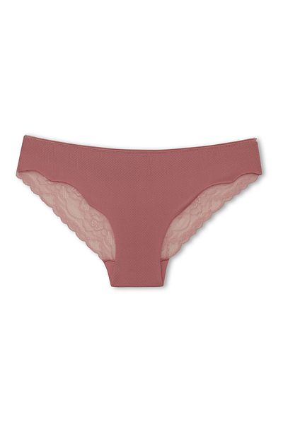 HNX Γυναικεία εσώρουχα Interlock Laser Cut Lace Slip πίσω
