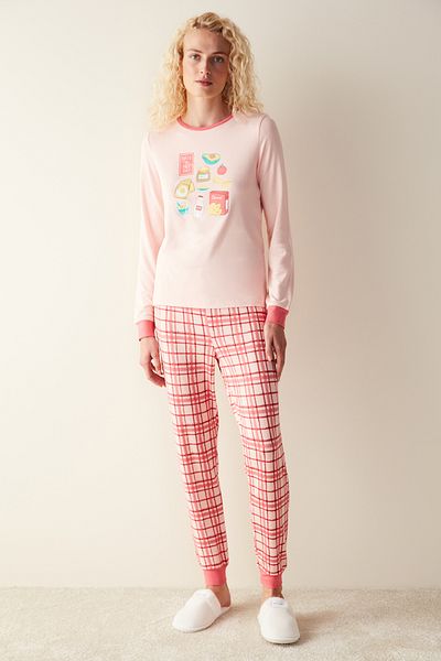 Penti Nice Day Thermal Pink T-Shirt Pajama Top