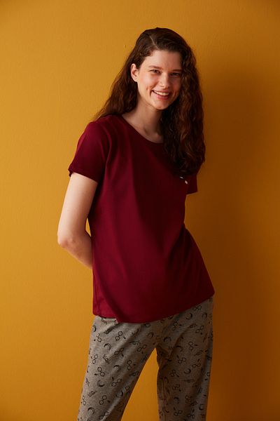 Penti Multicolor Glasses Pattern Pajamas Set-Harry Potter Collection