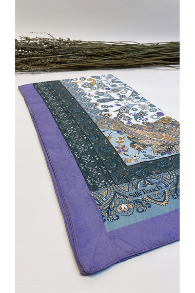 Onur Scarf - Minimal Patterned Craved Digital Print Non-Slip Fashion Scarf Wrinkle Resistant Seasonal Fabric