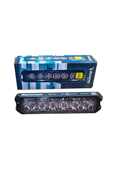 POLATLI OTO AKSESUAR 6 Ledli Mini Sarı Çkr Lamba 10v-30v 10 Fonksiyonlu