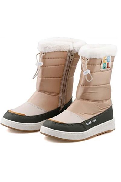 KOCAMANLAR Cool Havana Unisex Kids Snow Boots Beige