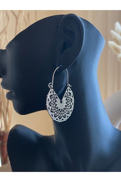 Store الدانتيل عزر الرجعية نمط استرخى أقراط المرأة
