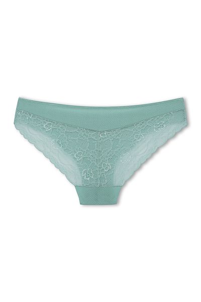 HNX Interlock Laser Cut Back Lace Slip Women's Panties