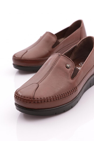 DGN Women's Comfort Shoes - Tan Genuine Leather