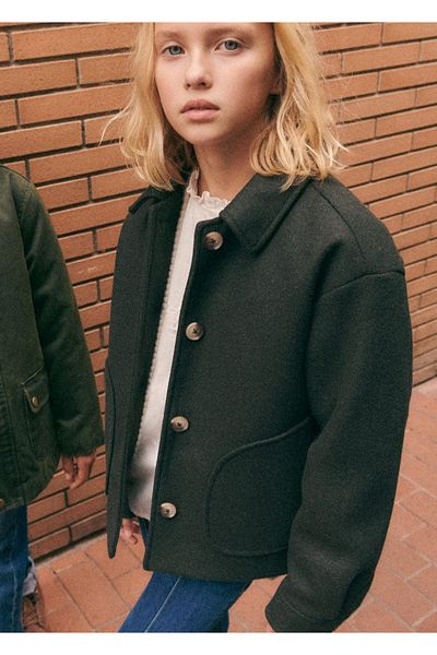 MANGO Kids Handgefertigter Mantel