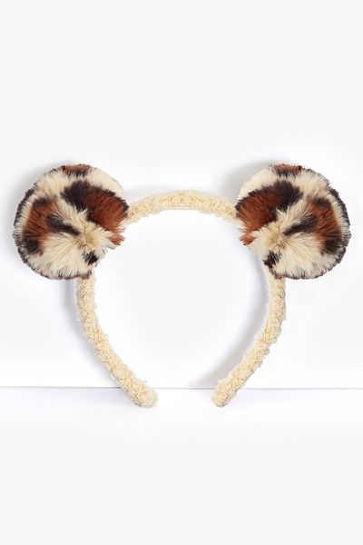 Penti Girl's Leopard Ecru Crown