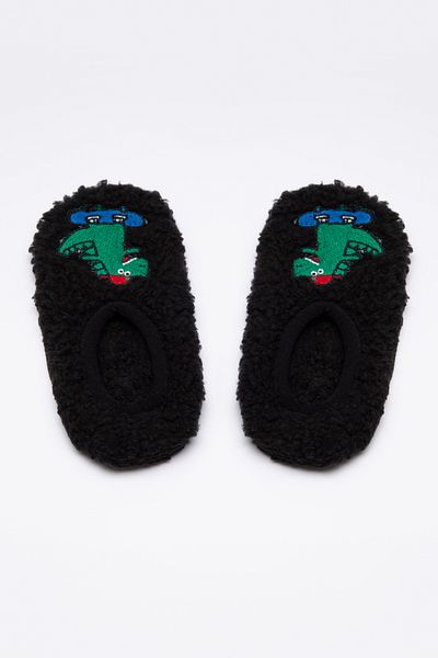 Penti Κάλτσες Black Boy's Booties με σχέδιο δεινοσαύρων