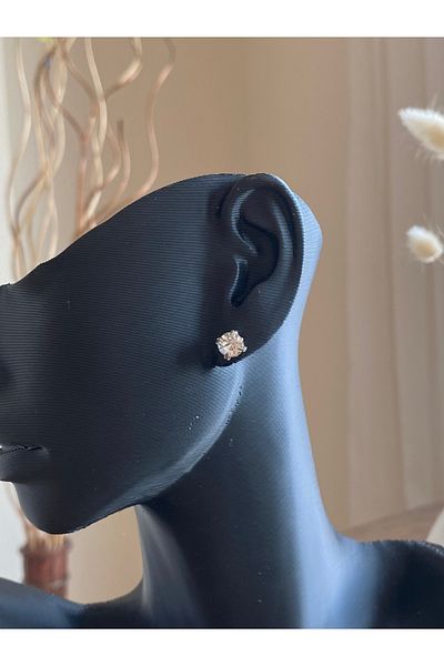 Store الزركون حجر نموذج أنيق أقراط المرأة الرجعية