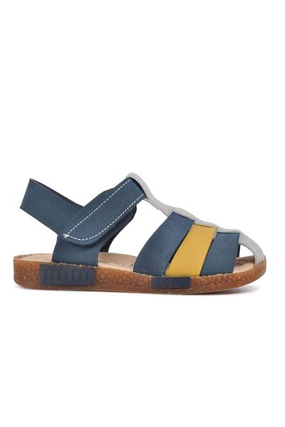 ŞİRİNGENÇ Sandale pentru băieți - Smrking Navy Blue Bej Muștar, Confort