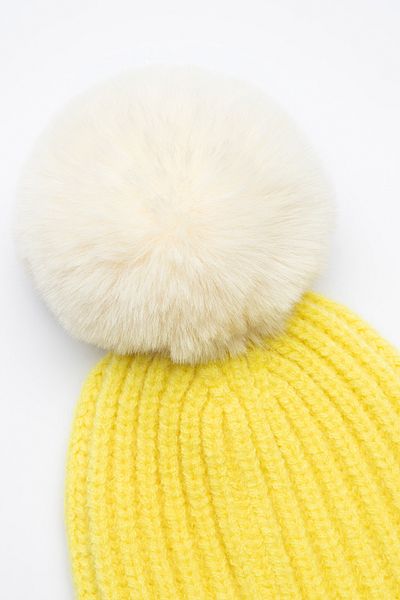 Penti Yellow Girl's Pompom Beret