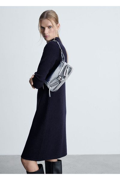 MANGO Woman Knitted Midi Dress