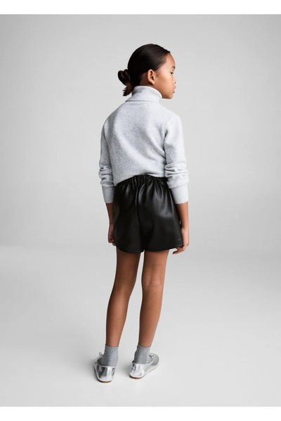 MANGO Kids Deri Görünümlü Pantolon Etek