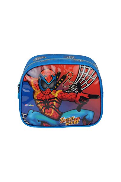 Relaxion Kabartmalı Örümcek Adam Figürlü Pullu 3'Lü İlkokul Çantası Beslenme Kalemlik Seti 1370