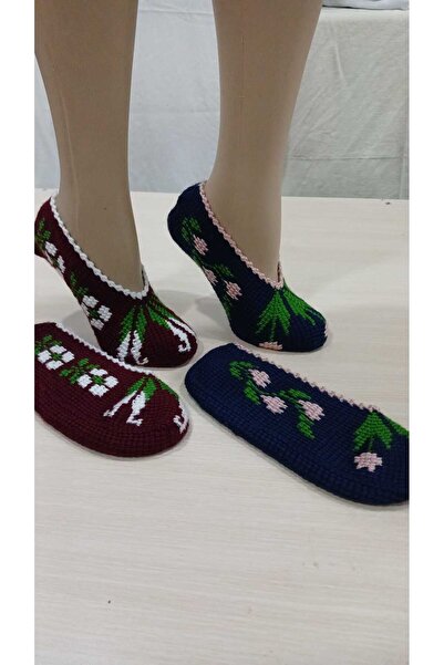 Papatyam 2 Adet El Örgüsü Çeyizlik Tunus İşi Patik/Tunus İşi Patik/El İşi Patik/Örgü Patik/Tunus/El İşi/bohça