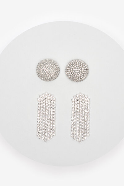 Penti Niloya ezüst színű fülbevaló szett