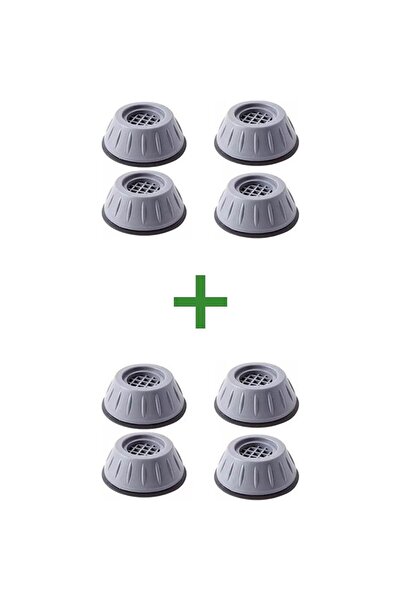 EUROLUXE 8 τεμάχια Λευκά Είδη Βάση Πλυντήριο Πιάτων Ψυγείο Ανυψωτικό και Αντι...