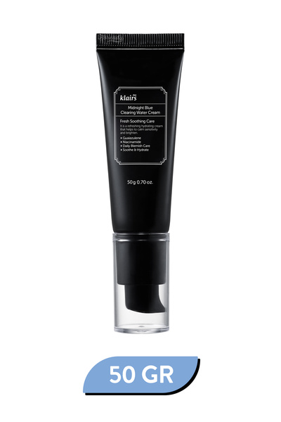 Dear Klairs Midnight Blue Clearing Water Cream Leke ve Stres Karşıtı Isı Düşürücü Papatya Sulu Krem 50 GR
