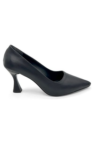 MAGGIO Pantofi cu toc de damă cu vârf ascuțit stiletto negru