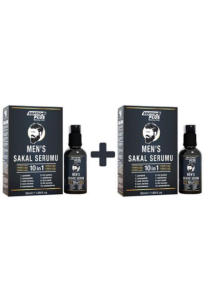 Softto Plus 2 Pack 10in1 Beard Serum - 50 ml and 50 ml