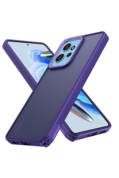Rivor Xiaomi Redmi Note 12 4G Uyumlu Kılıf Kamera Çıkıntılı Arkası Buzlu Mat ...