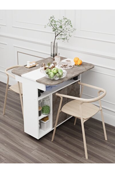 moka park avm Açılır Kapanır Raflı Kapaklı Tekerlekli 6 Kişilik Dikdörtgen Şı...