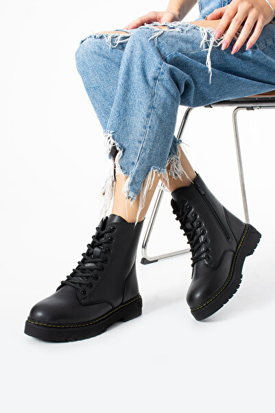 ŞNG Ayakkabı Siyah Kışlık Bot